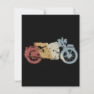 Papier Moto style rétro Vintage