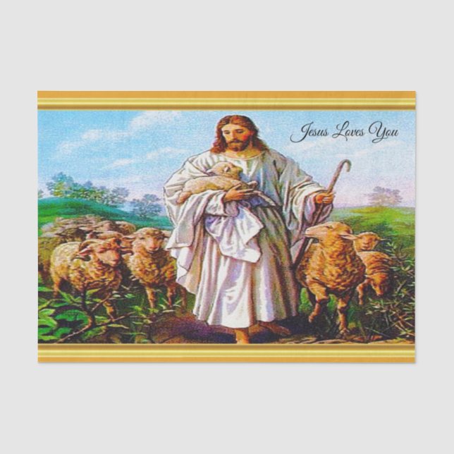 Papier Mousseline 10:7 de John - 21 je suis le bon berger (Recto)