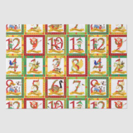 Papier Mousseline 12 Jours de Noël