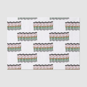 Papier Mousseline 12 jours de Noël 12 tambours