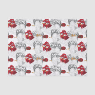 Papier Mousseline 12 jours de Noël 3 poules françaises