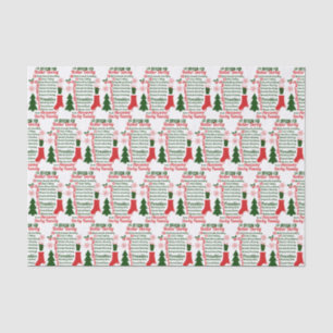 Papier Mousseline 12 jours de Noël de Derby de rouleau