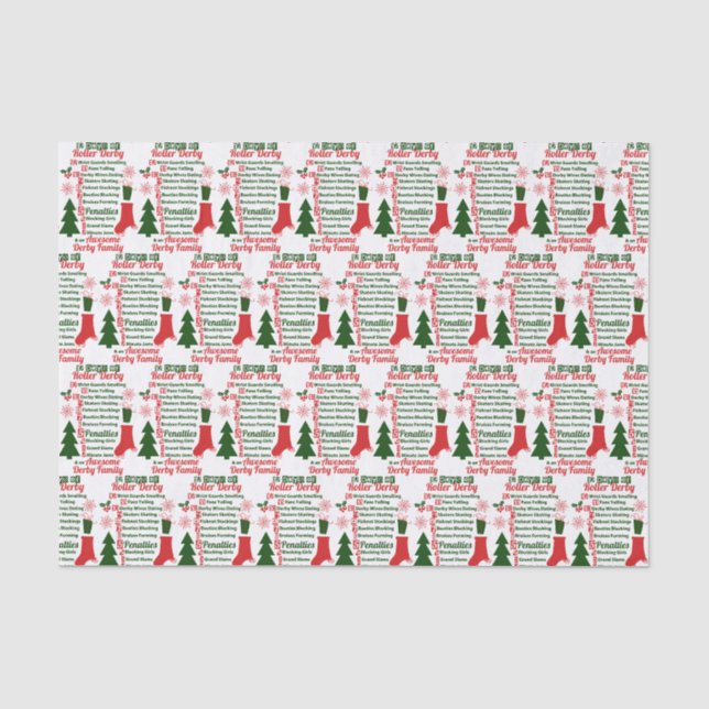 Papier Mousseline 12 jours de Noël de Derby de rouleau (Recto)