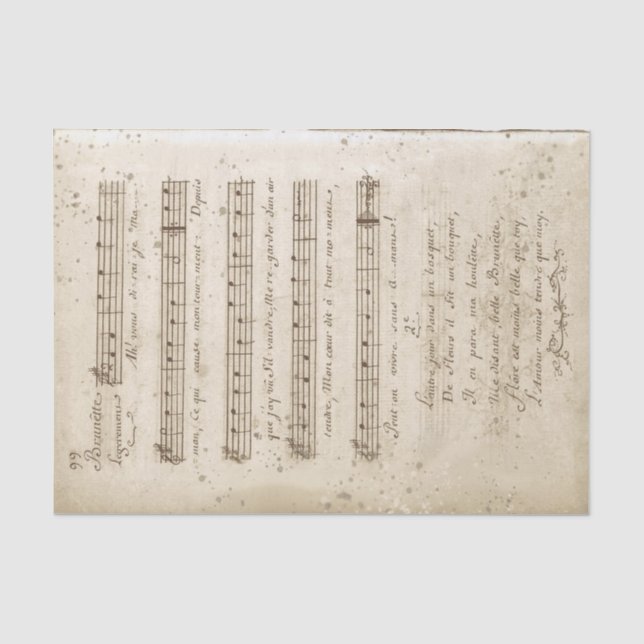 Papier Mousseline 1761 Version française de Twinkle Twinkle Little S (Recto)