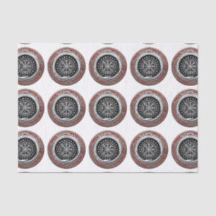 Papier Mousseline [220] Vegvisir - Viking Silver Magic Runic Compass