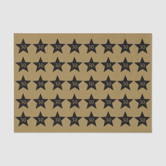 Papier Mousseline 30e anniversaire Célébration Black Gold (Recto)