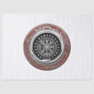 Papier Mousseline [510] Vegvisir - Viking Silver Magic Runic Compass