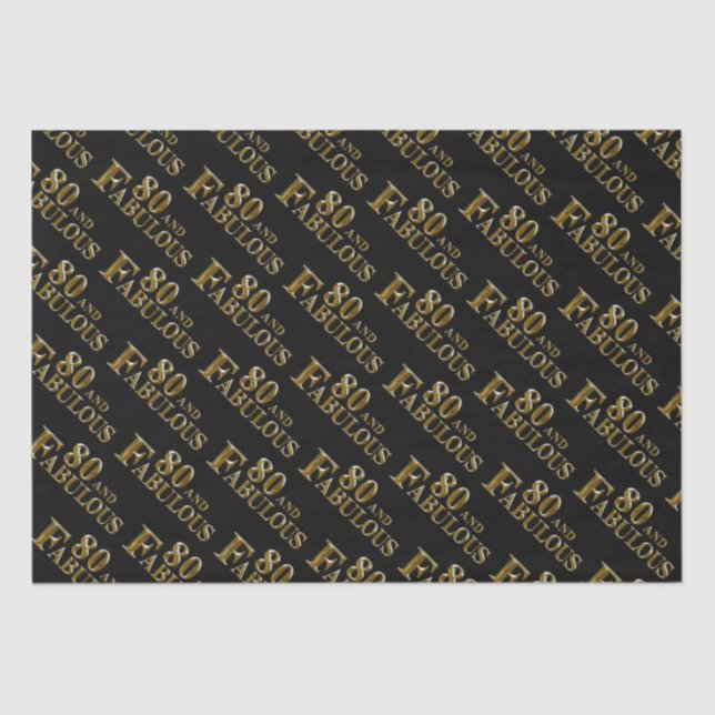 Papier Mousseline 80e anniversaire (Recto)