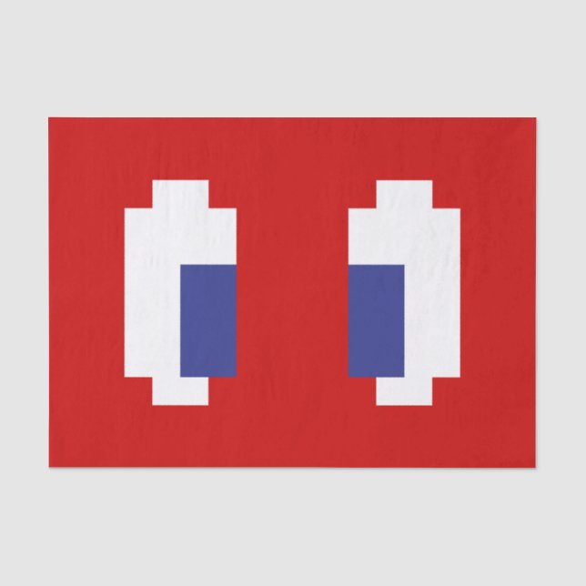 Papier Mousseline 8 bits Pixel Manga Eyes (Recto)