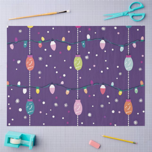 Papier Mousseline A Christmas Light Series Design #10 (Artisanat)