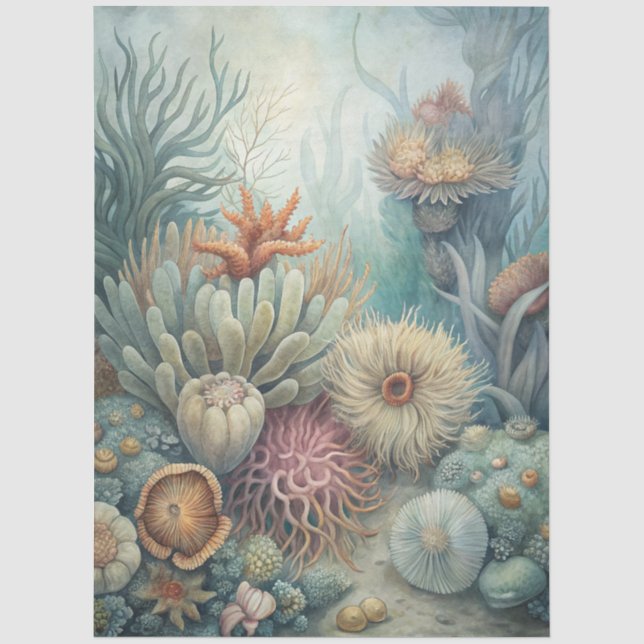 Papier Mousseline A Coastal Series Design 43 (Recto)