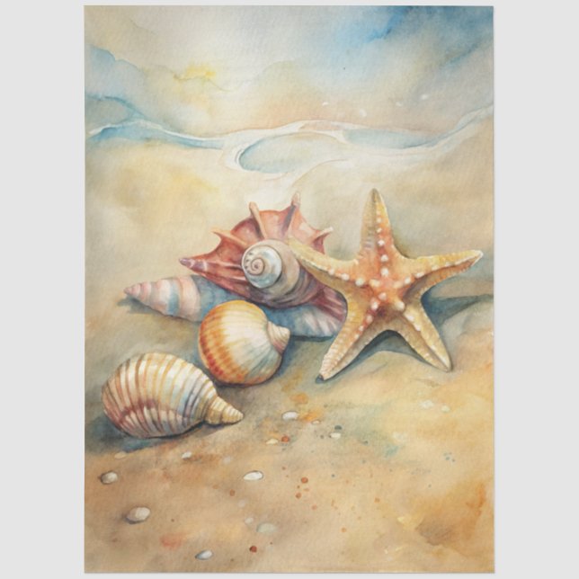 Papier Mousseline A Coastal Series Design 57 (Recto)