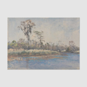 Papier Mousseline A Creek at Wilmington NC Decoupage Paper