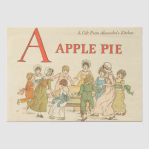 Papier Mousseline A Est Pour Pomme Pie Vintage Restauré Baking Cadea