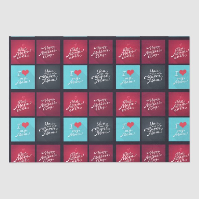 Papier Mousseline À Maman Avec Amour (Recto)