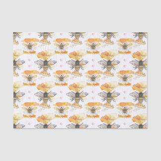 Papier Mousseline Abeille - Abeille heureuse