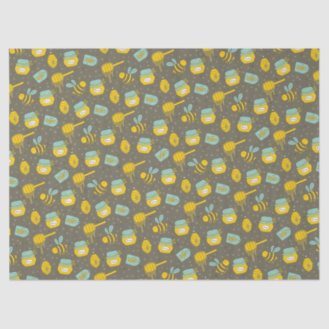 Papier Mousseline Abeille de miel (Recto)