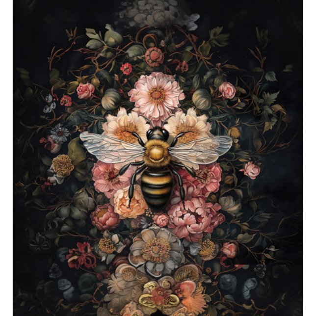 Papier Mousseline Abeille et fleur (Créateur téléchargé)