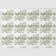 Abide In Me Christian Tissue Paper
