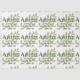 Papier Mousseline Abide In Me Christian Tissue Paper