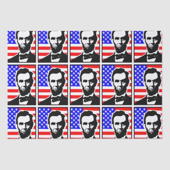 PAPIER MOUSSELINE ABRAHAM LINCOLN-UNION (Recto)