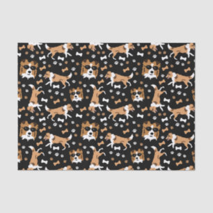 Papier Mousseline Abris Shetland Sheepdog Mini Collie Chien Tissu