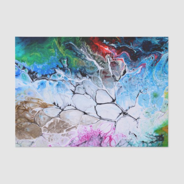 Papier Mousseline Abstract art Pattern (Recto)