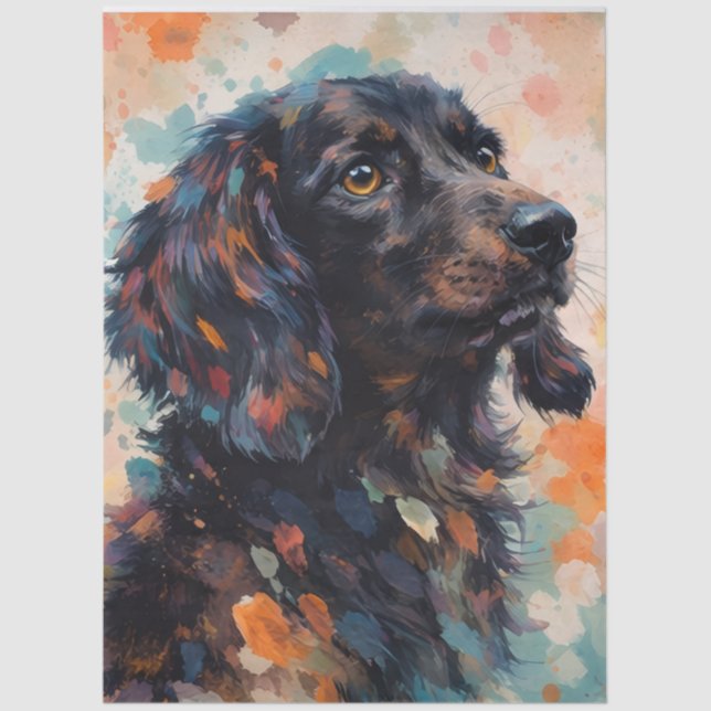 Papier Mousseline Abstract Doggo  (Recto)