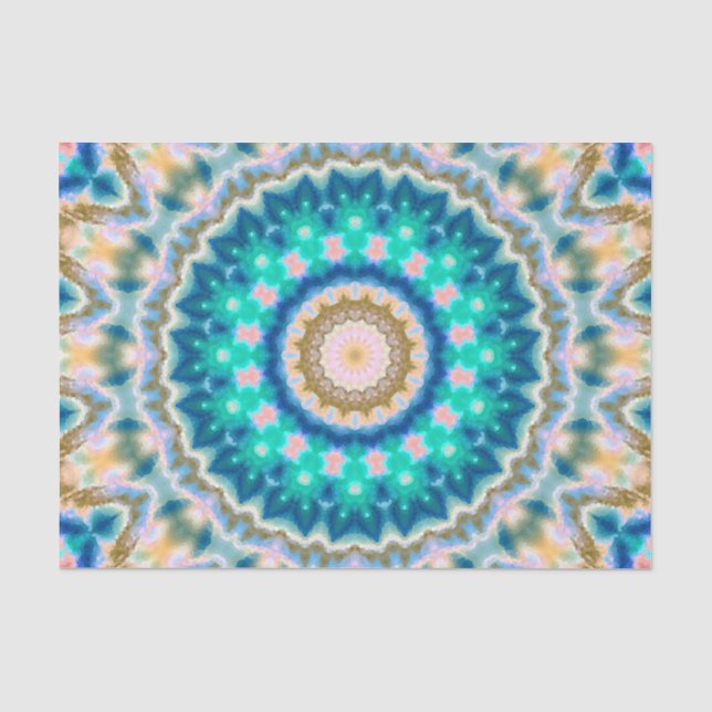 Papier Mousseline Abstract modern mosaic kaleidoscopic (Recto)