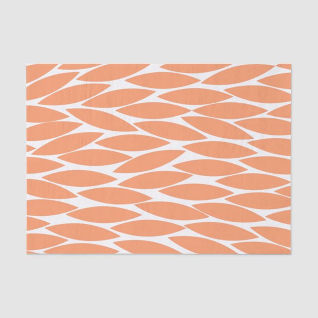 Papier Mousseline Abstrait 250713 - Pêche (Recto)