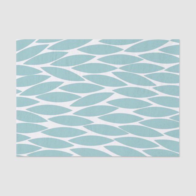 Papier Mousseline Abstrait 250713 - Vert bleu clair (Recto)