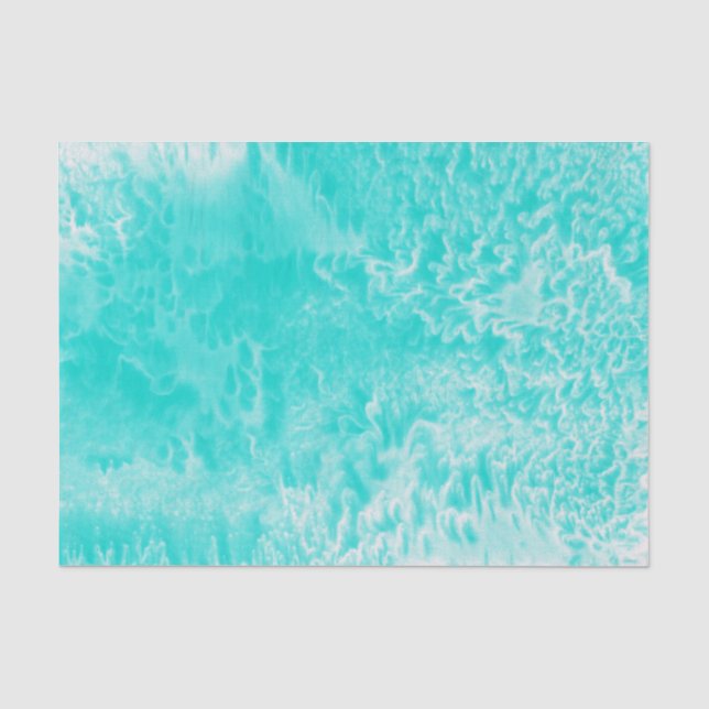 Papier Mousseline abstrait "Aqua Foam" (Recto)