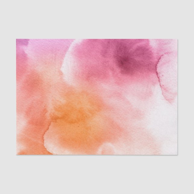 Papier Mousseline Abstrait aquarelle peinte à la main arrière - plan (Recto)