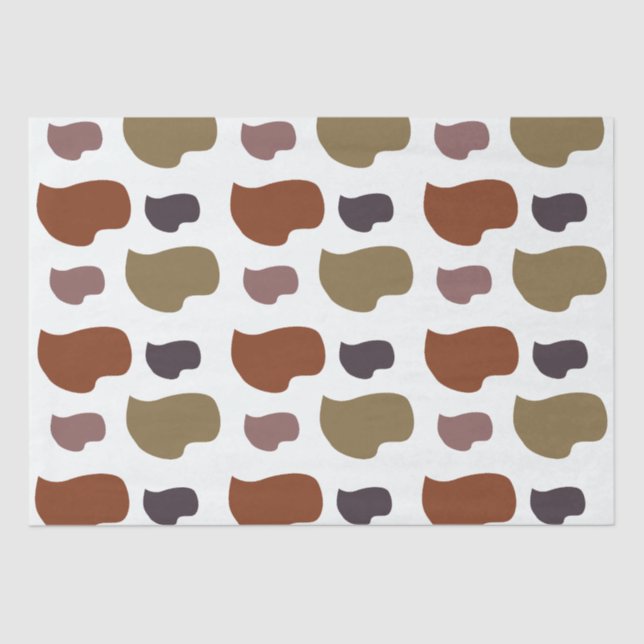 Papier Mousseline Abstrait moderne coloré (Recto)