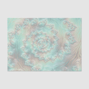 Papier Mousseline Abstrait Pastel émaillé Fractal spiral