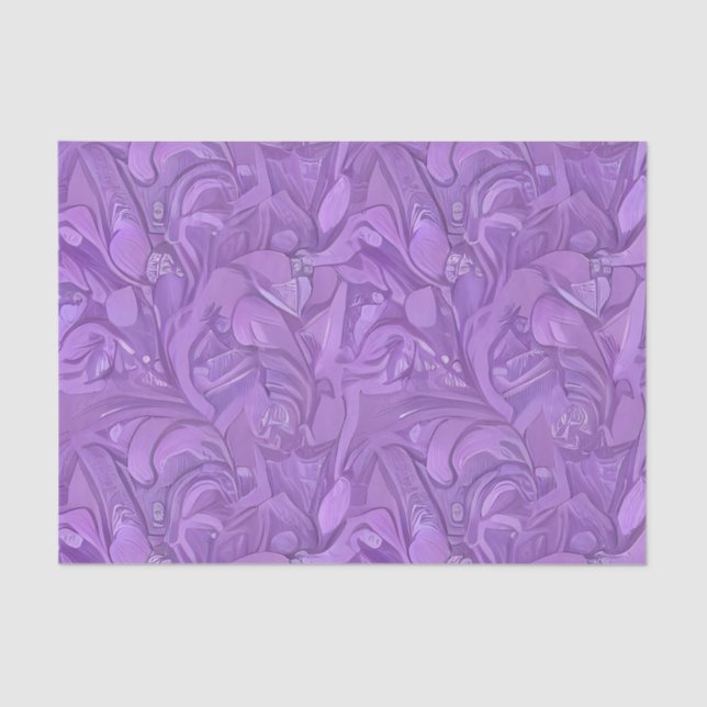 Papier Mousseline Abstrait Pastel Purple Design (Recto)