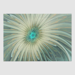 Papier Mousseline Abstrait Sage Green Imaginaire Fleur Fractal Art