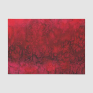 Papier Mousseline abstraite de soie rouge 'Scarlet'
