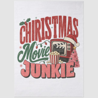 Papier Mousseline Accro aux films de Noël rétro