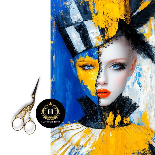 Papier Mousseline Activisme audacieux & Ukraine Unity Art Decoupage (Créateur téléchargé)