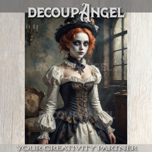 Papier Mousseline Actrice gothique de l'époque antique - Découpage -