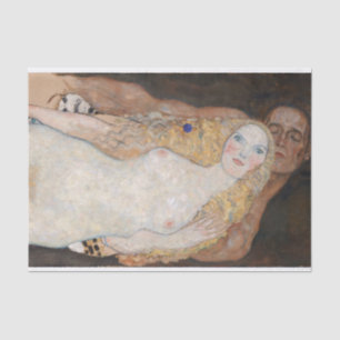 Papier Mousseline Adam et Eve par Gustav Klimt