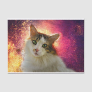 Papier Mousseline Adorable Cute Calico Chat