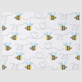 Papier Mousseline Adorable gaffez le motif d'abeille