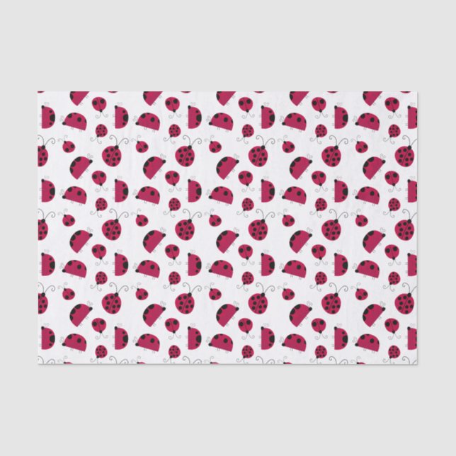 Papier Mousseline adorable Ladybugs (Recto)