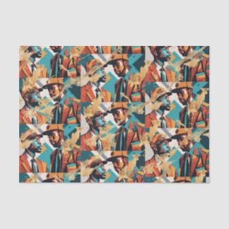 Papier Mousseline Africain-Américain Noir