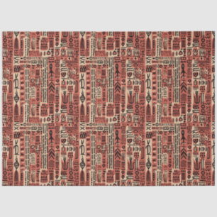 Papier Mousseline Afrique Dogon Mali Ethnic Tribal Motif