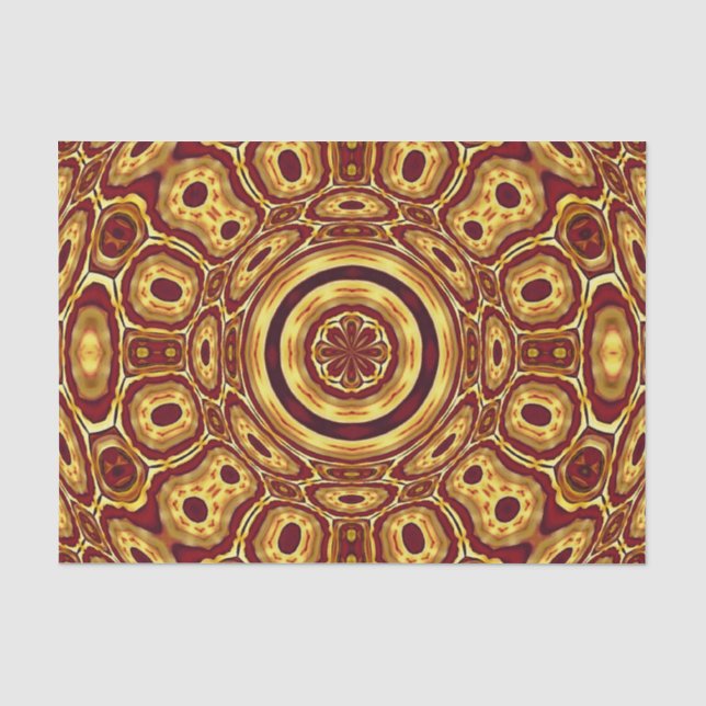 Papier Mousseline Afrique Motif d'art Abstrait (Recto)