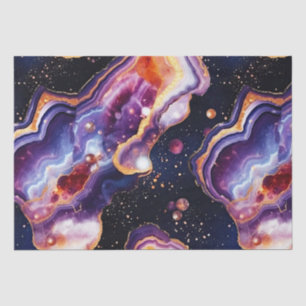 Papier Mousseline Agate Céleste   Pierre de la Galaxie Cosmique