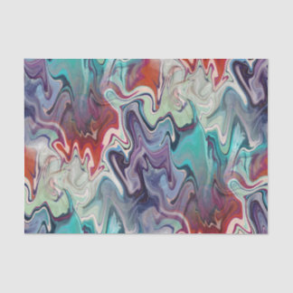 Papier Mousseline Agate coloré Marbré Découpage Abstrait
